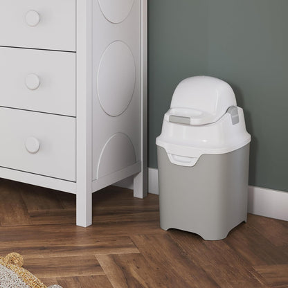 Mini Diaper Pail with Airtight Lid | Odor Control, 30-Diaper Capacity & Standard Bag Compatibility