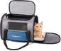 BurgeonNest Cat Carriers for Medium Cats Under 25 lbs, Pet Carrier for Cats with Unique Side Bag,Top Load Small Pet Carrier Soft-Sided Escape Proof with 4 Ventilated Windows