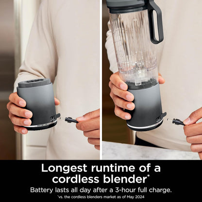 Portable Cordless Blender | 22 oz Twist-Off Cup, Auto-IQ Programs and Ice-Crushing Power