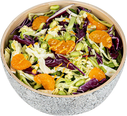 Restaurantware-Bambuddha 15 Ounce Small Salad Bowl, 1 Heavy-Duty Round Salad Bowl - Sustainable, Reusable, Black Bamboo Serving Dish, for Serving Salads, Fruits, and Appetizers