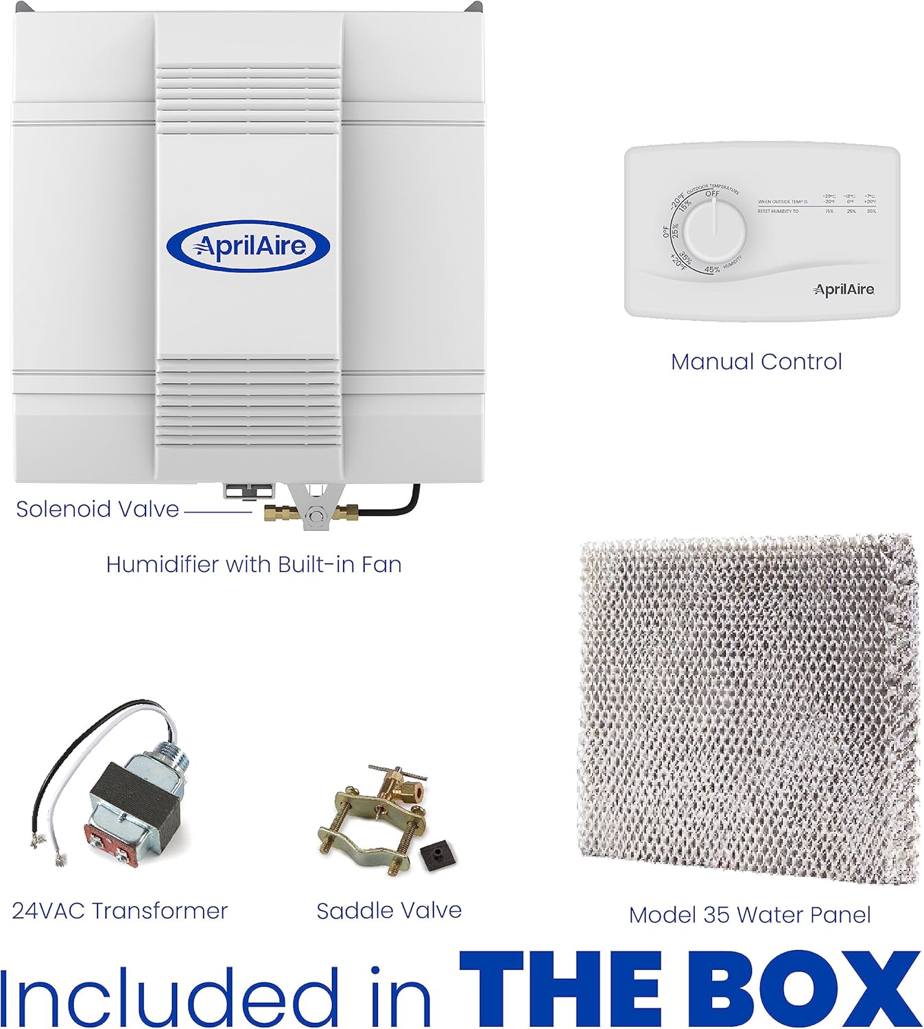 Aprilaire 600M Whole-House Humidifier with Manual Control