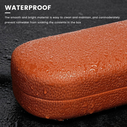 molshine Hard Shell Leather Sunglasses Case,Classic Large Glasses Case for Women Men,Sunglass Eyeglasses