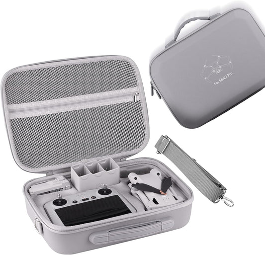 Mini 3 Carrying Case, for DJI Mini 3 Pro and DJI Mini 3, Waterproof Portable Hard Shell Travel Box Compatible with Shoulder Strap for DJI Mini 3 Pro and DJI Mini 3 Drone Accessories