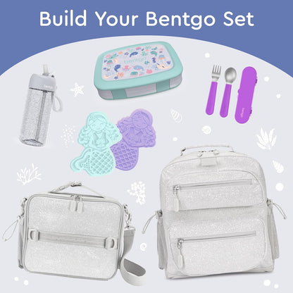 Bentgo Kids Prints (Unicorn) - Leak-Proof, 5-Compartment Bento-Style Kids Lunch Box - Ideal Portion Sizes for Ages 3 to 7 - BPA-Free and Food-Safe Materials