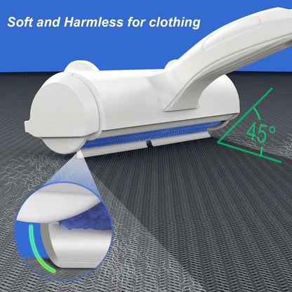 Wouble Pet Hair Remover Roller, Reusable Lint Roller for Pet Hair,Self Clean Dog Cat Fur Removal Brush, from Carpet, Furniture, Rugs, Laundry, Bedding, Sofa-White