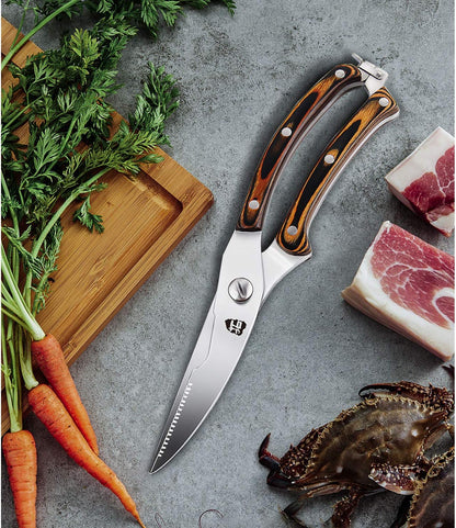 TUO Boning Knife - Razor Sharp Fillet Knife - High Carbon German Stainless Steel Kitchen Cutlery - Pakkawood Handle - Luxurious Gift Box Included - 7 inch - Fiery Phoenix Series