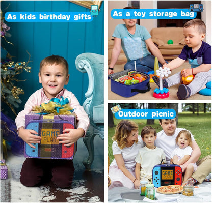 Kids Lunch Bag Insulated Back to School Reusable Tote Lunch Box for Girls Boys-Game Play