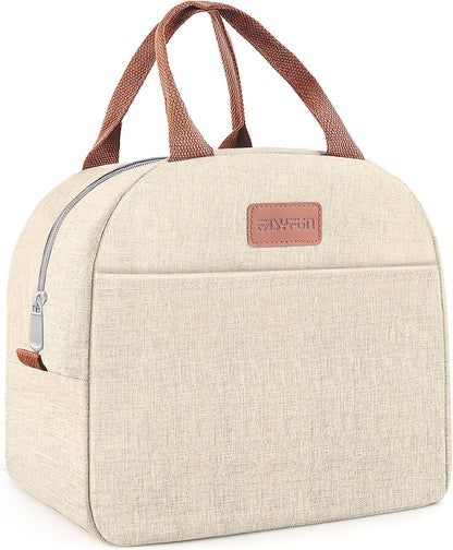 Lunch Bag for Women & Men Adult Insulated Lunch Box, Small Leakproof Cooler Food Lunch Containers Reusable High Capacity Lunch Tote Bags for Work, Travel, Outdoor