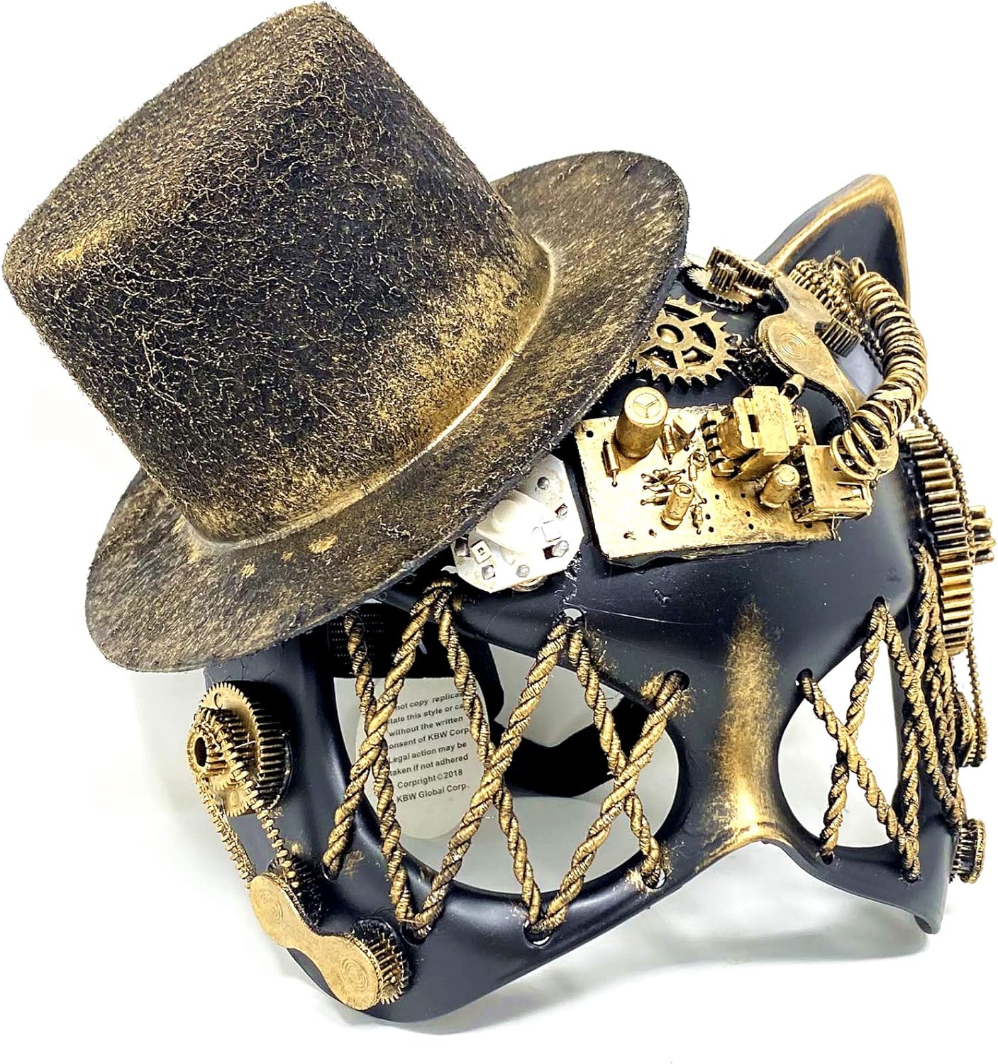 STORM BUY Steampunk Masquerade Mask For Women Lady Halloween Cat Costume Cosplay Party Mardi Gras Ball Mask