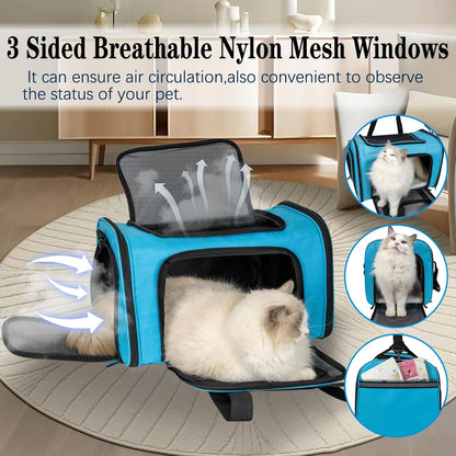 Top tasta Dog Cat Carrier Pet Carriers for Small Medium Large Cats Dogs Carrier Soft Sided Small Puppy Dog Carrier Portable Foldable Airline Approved Dog Cat Travel Carrier Grey Medium