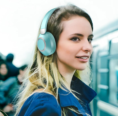 Active Noise Cancelling Headphones, 100H Playtime Headphones Bluetooth Wireless, Bluetooth Headphone Over Ear with Built-in Mic, Wireless Headphone for Travel, Home, Office, Call, Music, Meeting