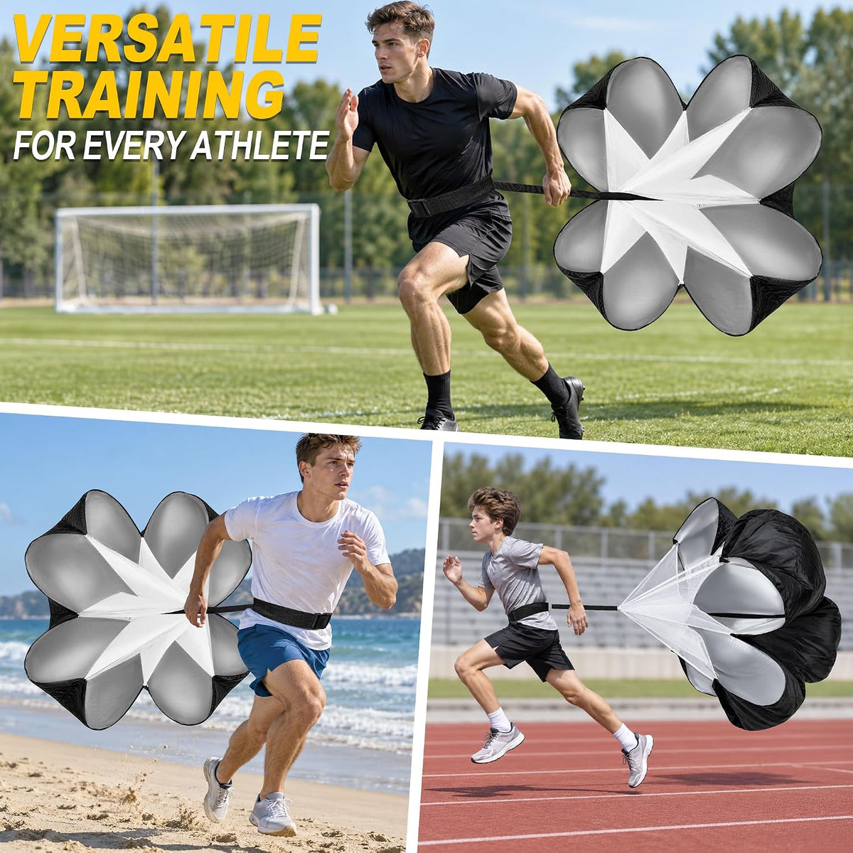 Running Parachute for Speed & Agility Training with Adjustable Belt