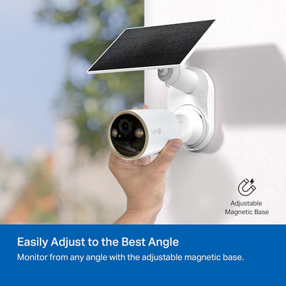 TP-Link Tapo Wire-Free MagCam, Indoor/Outdoor 2K Battery Powered WiFi Security Camera, Wireless Magnetic Mount, Starlight Color Night Vision, Person/Pet/Vehicle Detection, No Hub Required (Tapo C425)