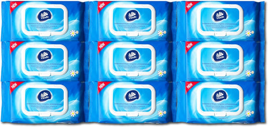 Vinda 720 Count (9 Packs) Antibacterial Wipes, Cleaning, Sanitizing, Hand Wipes for Home, Office, Travel and Outdoor Use, Good for Sensitive Skin, Clean Refreshing Scent (9 Pack)