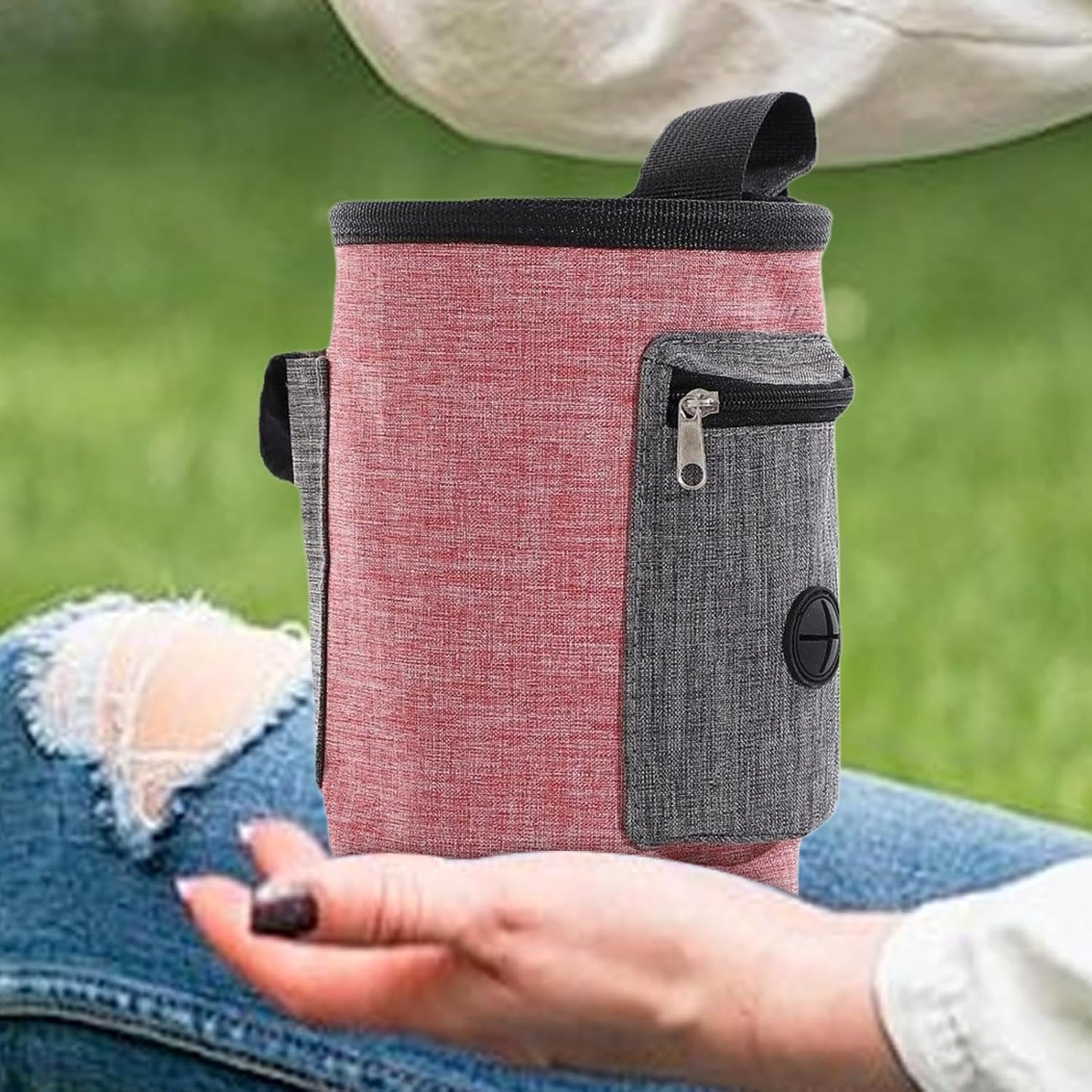 Dog Treat Pouch Bag | Portable Dog Treat Snack Bag Pouch | Dog Treat Carrier Holder, Treat Storage Holder for Travel Dog Walking Puppy Training