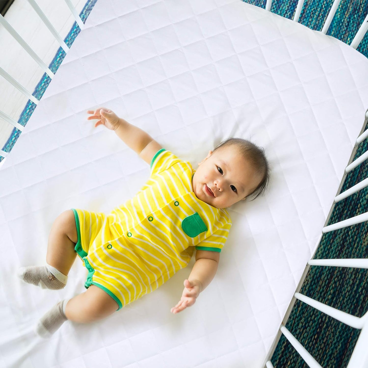 Purilite Select Waterproof Crib Fitted Mattress Protector (Pack of 2)