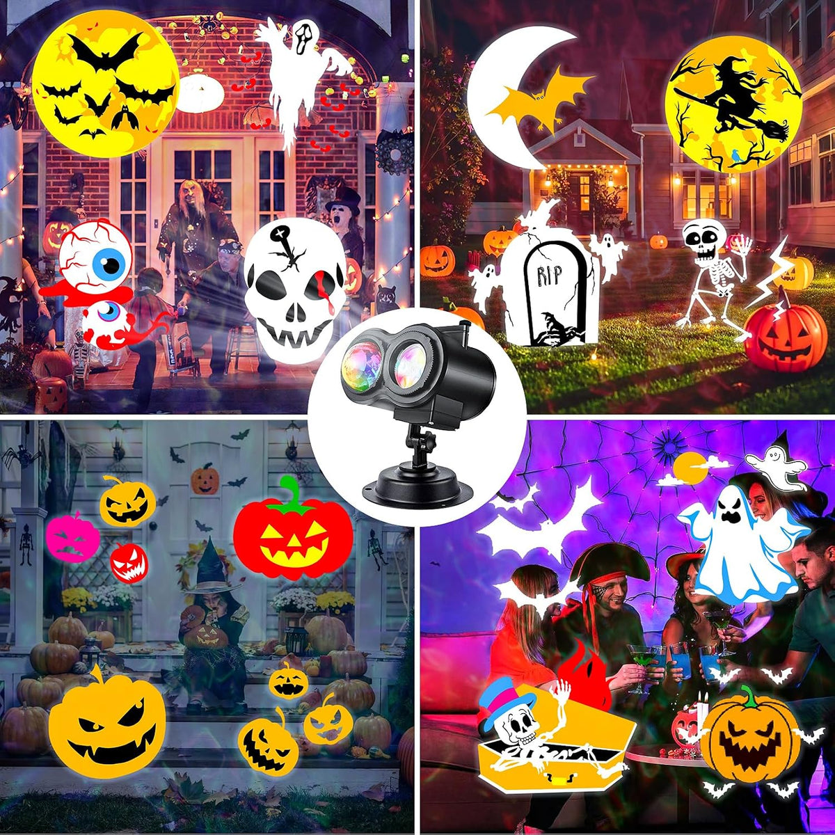 Halloween Projector Lights Outdoor, LED Christmas Projector Lights