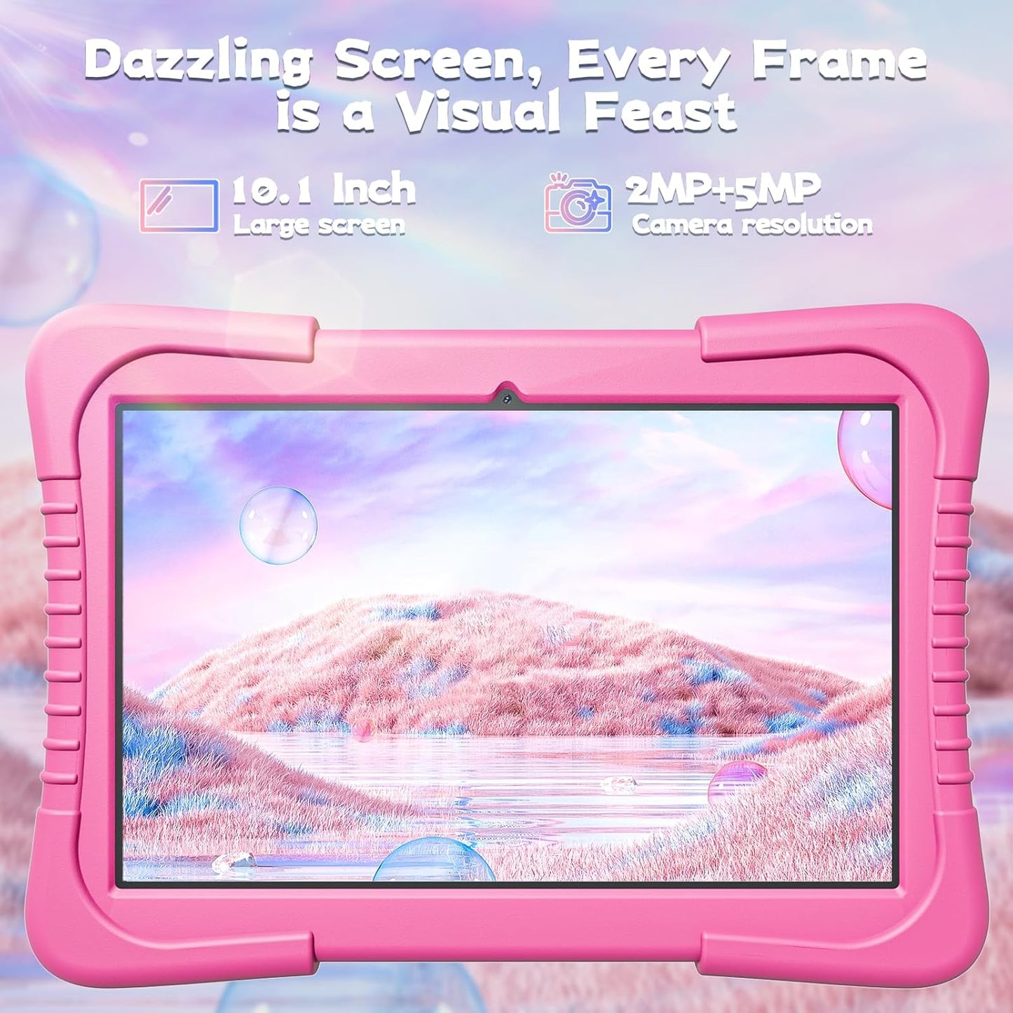 SGIN 10 Inch Tablet, 4GB RAM 128GB ROM, Android 13 Tablet, Octa-Core 2.0Ghz Processor, 1280 * 800 IPS, 2MP+8MP Camera, 6000mAh, GPS, WiFi, Bluetooth (Blue)