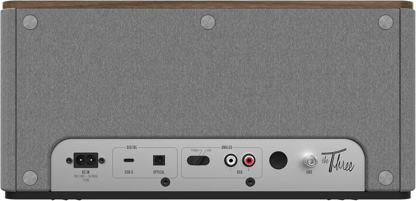 Klipsch The Three Plus Premium Bluetooth Speaker System, Walnut