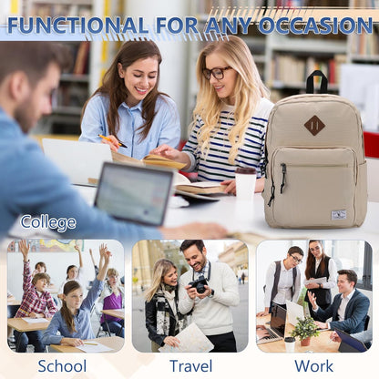 School Backpack for Kids,Lightweight Water Resistant Work Travel Backpack for Women Men Teens VONXURY