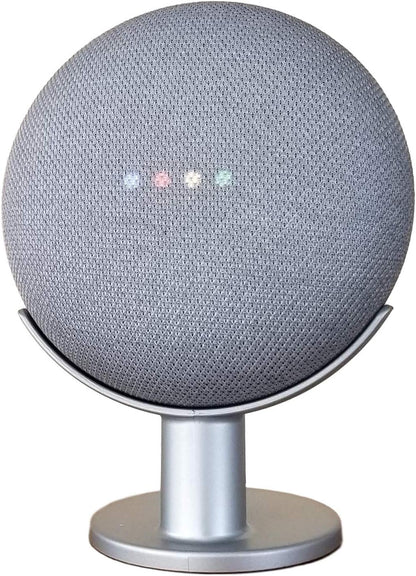 Mount Genie Google Home Mini Pedestal: Improves Sound Visibility and Appearance - Cleanest Mount Holder Stand for Google Mini - Designed in USA (Charcoal)