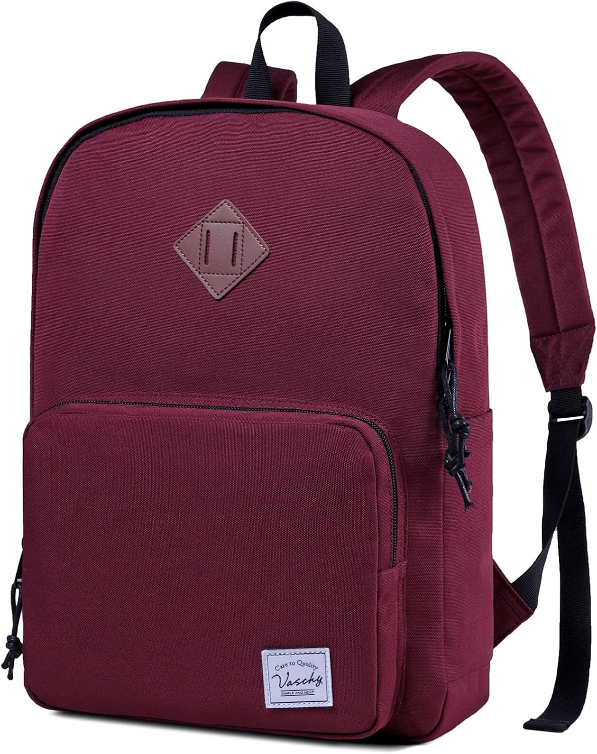 VASCHY Lightweight School Backpack for Women with Sleeve for 14" Laptop