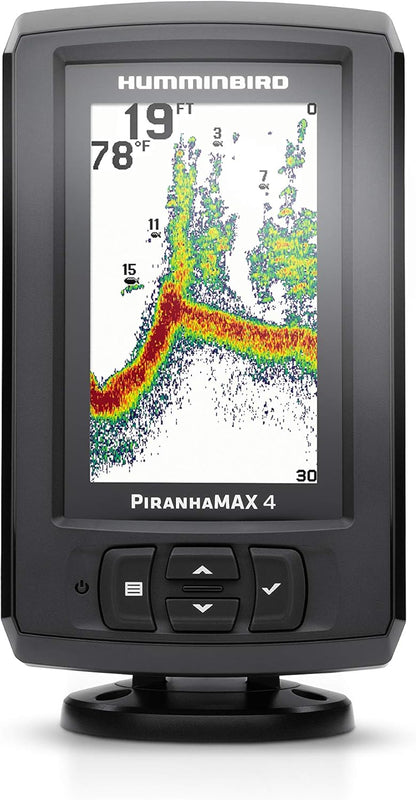 Humminbird 410160-1 PIRANHAMAX 4 DI (Down Imaging) Fish Finder, Black