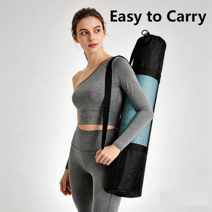 Extra Large Wide Yoga Mat 80cm x 183cm, 8mm Thick TPE Yoga Mat for Home Workout, Non Slip Exercise Mat for Pilates Stretching, Eco Friendly Floor Mat for Tall People, with Carry Bag
