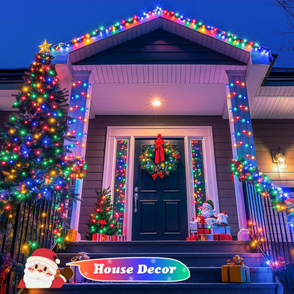 JMEXSUSS 66ft 200 LED Halloween Lights Outdoor, Orange String Lights Clear Wire, 8 Modes Orange Halloween Christmas String Lights Plug in for Tree Indoor Patio Garden Thanksgiving Decorations