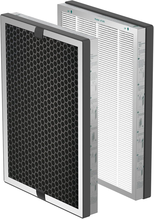 Jafända Air Purifiers for Home Large Room, 3-Stage Filtration System, Jafanda Filter Replacement, True HEPA 300g Activated Carbon, Made for JF260 Air Purifiers Replace Filter