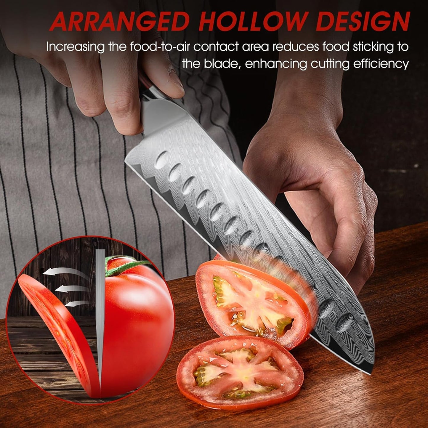 HOSHANHO Fillet Knife 7 Inch, Damascus Steel Boning Knife, Professional Fish Fillet Knife for Meat Chicken Cutting, Meat Knife with G10 Ergonomic Handle