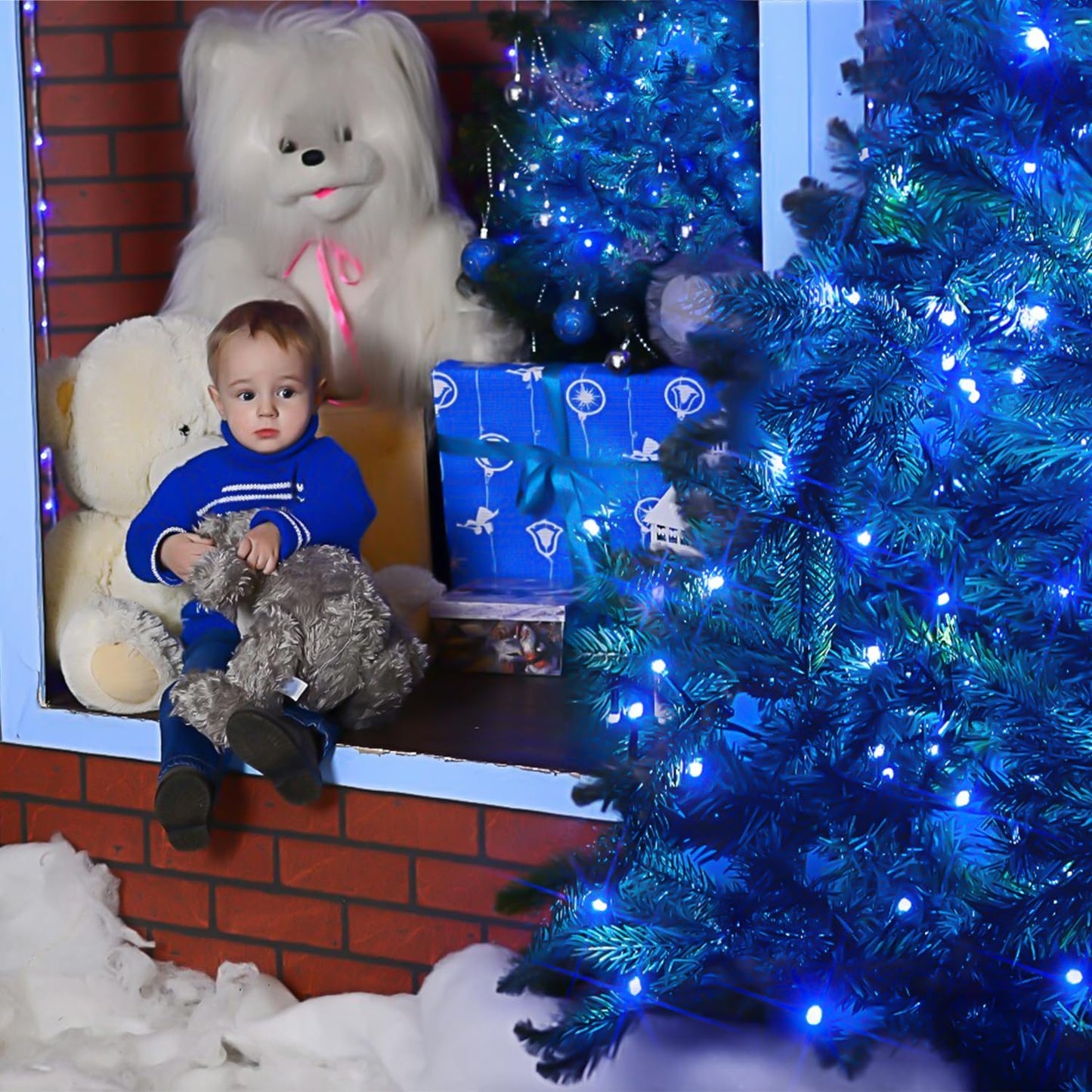 JMEXSUSS 66ft 200 LED Halloween Lights Outdoor, Orange String Lights Clear Wire, 8 Modes Orange Halloween Christmas String Lights Plug in for Tree Indoor Patio Garden Thanksgiving Decorations