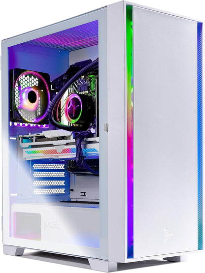 Skytech Shadow Gaming PC Desktop, Ryzen 5 5600 3.5 Ghz (4.4GHz Turbo Boost), AMD RX 6600 8GB GDDR6, 1TB SSD, 16GB DDR4 RAM 3200, 650W Gold PSU, Wi-Fi, Win 11 Home