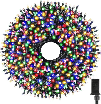 Tcamp 105FT 300 LED Purple Orange Halloween Decorations Lights Motion Activated Sync with 4 Scary Music, 6 Modes Halloween String Lights for Party Yard Outdoor Indoor Decor (3 Sets Connectable)