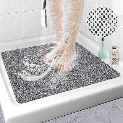 Loofah Mats for Shower, Non Slip | Quick Drying | Soft on Your Feet | Soft Textured Shower Mat Bath Mat Bathtub Mat Massage Mat Loofah Mat for Bathroom,Shower Tub or Wet Areas
