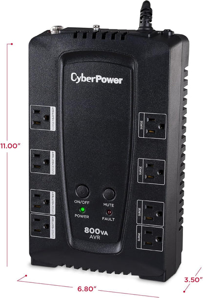 CyberPower CP685AVRG AVR UPS System, 685VA/390W, 8 Outlets, Compact