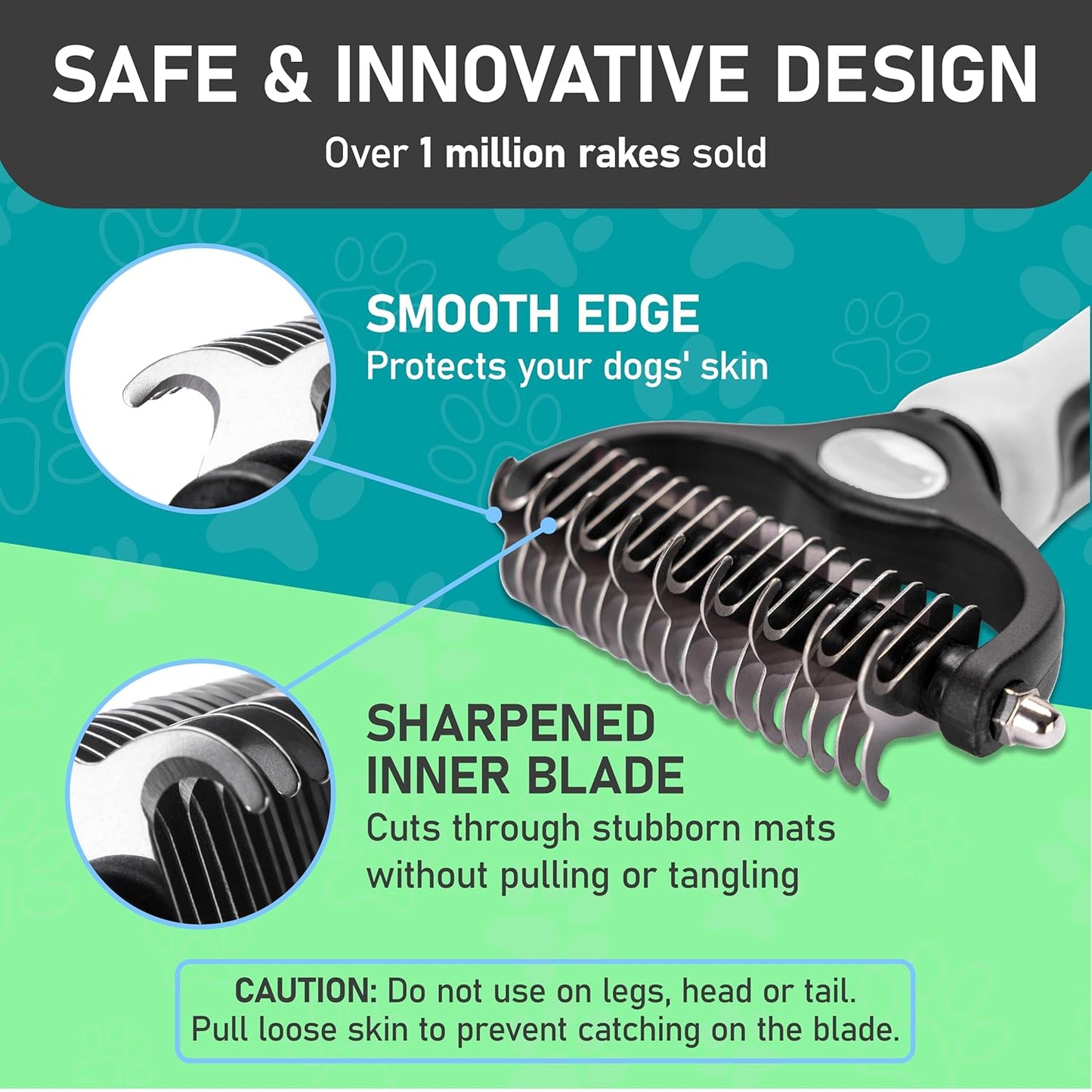 Maxpower Planet Pet Grooming Brush - Double Sided Shedding, Dematting - Undercoat Rake for Dogs - Dog Grooming Brush - Deshedding Brush for Dogs - Dog Brush, Cat Brush, Reduce Shedding by 95%, Black