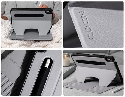 ZUGU iPad Pro 12.9 Case 2022/2021 6th & 5th Generation - Ultra Slim Protective Cover - Wireless Apple Pencil Charging - Convenient 10-Angle Magnetic Stand & Auto Sleep/Wake [ Black ]