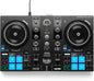 Hercules DJControl Inpulse 200 MK3 DJ Controller, 2 Deck DJ Mixer with Jog Wheels, Pads, Crossfader, Beginner DJ Equipment with Tutorials and Streaming, Compact Portable DJ Board, Compatible with PC