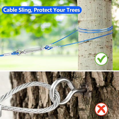 XiaZ Dog Runner Cable Dog Run Trolley Tie Out Cable Dog Chains for Outside Yard Camping Up to 250 Pound, 20 Feet