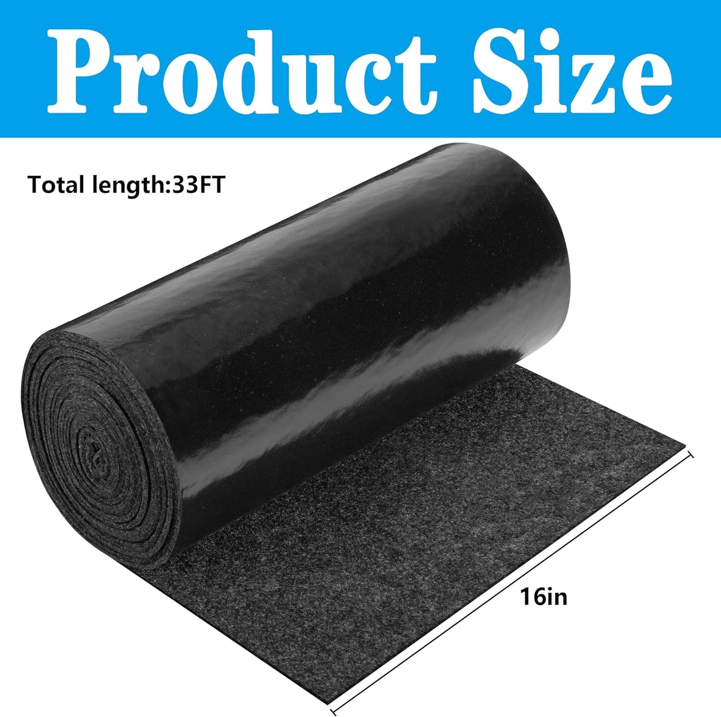 12inch x 20ft Boat Trailer Bunk Carpet - Marine Trailer Bunk Carpet - Trailer Boat Bunk Padding for Outdoor Boat Trailer Jet Ski Ramp Garage Dock