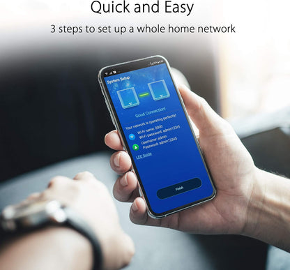 ASUS ZenWiFi XT9 AX7800 Tri-Band WiFi 6 Mesh System, Covearge up to 5700 sq ft, Subscription-Free Network Security, Advanced Parental Controls, 4G & 5G Mobile Tethering, VPN, Easy Setup, 2.5G Port