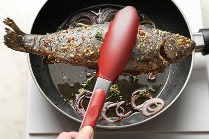 Purilite Select Silicone &amp; Stainless Steel Kitchen Tongs