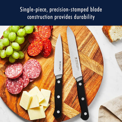 HENCKELS Solution Razor-Sharp 16-pc Self Sharpening Knife Block Set, Chef Knife, Bread Knife, Steak Knife, German Engineered Informed by 100+ Years of Mastery