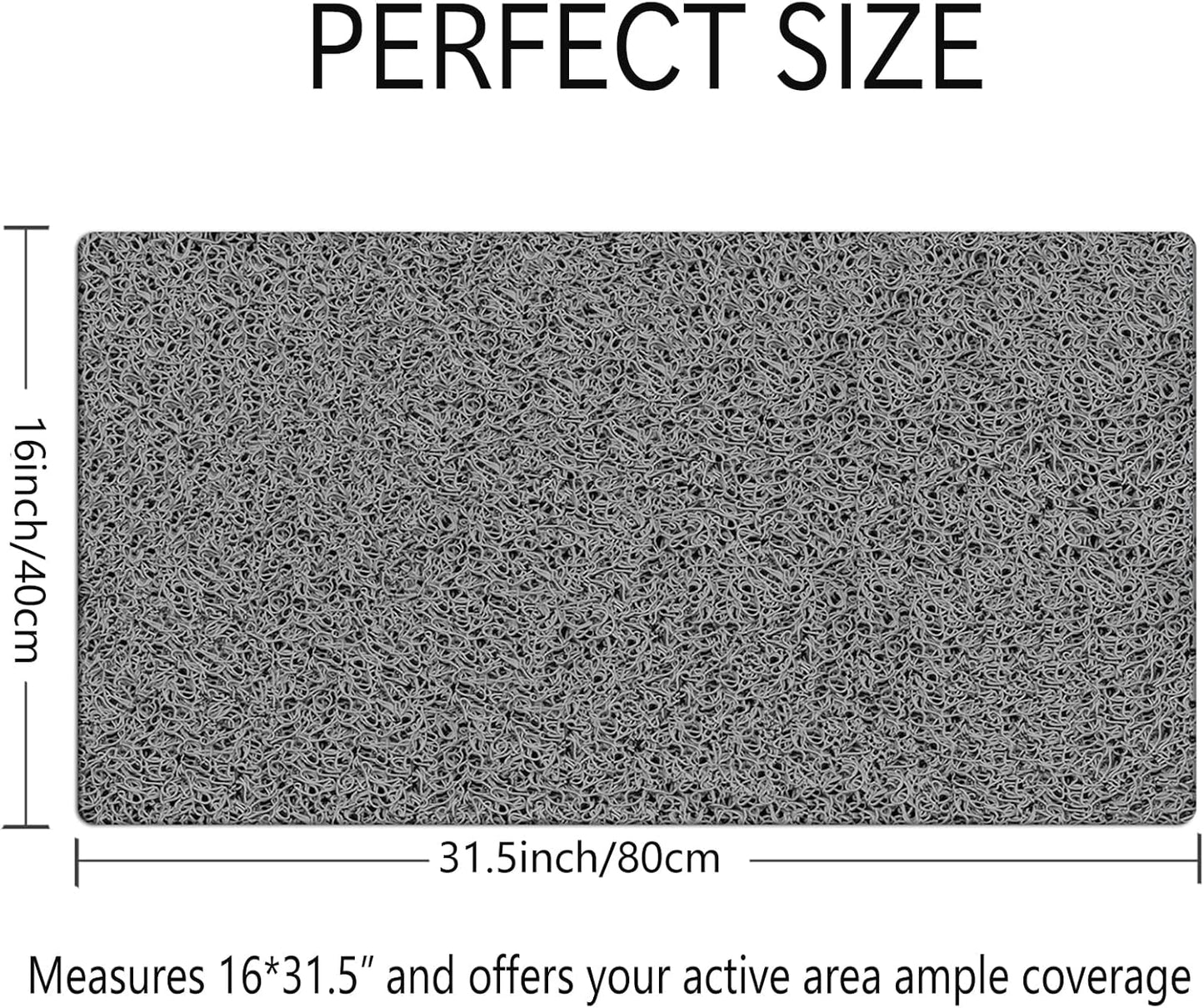 Bathtub Mat Non Slip Shower Mat, 40 x 100 cm, Soft Textured PVC Loofah Mat for Bathroom Inside Shower Anti Slip Bath Mat Bathroom Rug Carpet No Suction Cup, Quick Dry