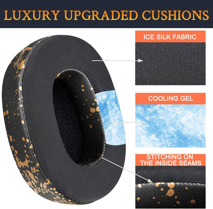 SOULWIT Replacement Earpads for Skullcandy Hesh 3/ANC/Evo & Crusher Wireless/ANC/Evo & Venue ANC Over-Ear Headphones, Ear Pads Cushions with Noise Isolation Foam - Hesh3 PL Black