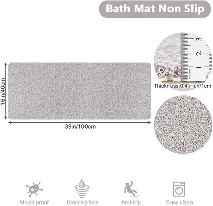 Loofah Mats for Shower, Non Slip | Quick Drying | Soft on Your Feet | Soft Textured Shower Mat Bath Mat Bathtub Mat Massage Mat Loofah Mat for Bathroom,Shower Tub or Wet Areas