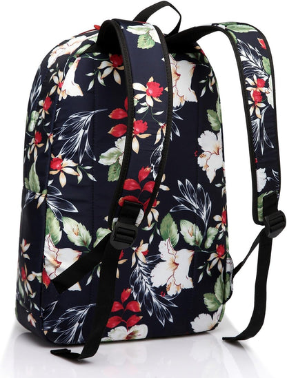 VASCHY Lightweight School Backpack for Women with Sleeve for 14" Laptop