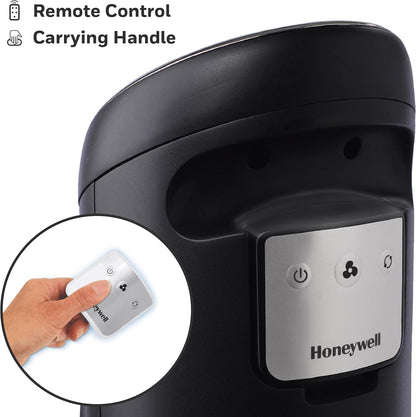Honeywell HYF290B Quietset 8-Speed Whole-Room Tower Fan, Black