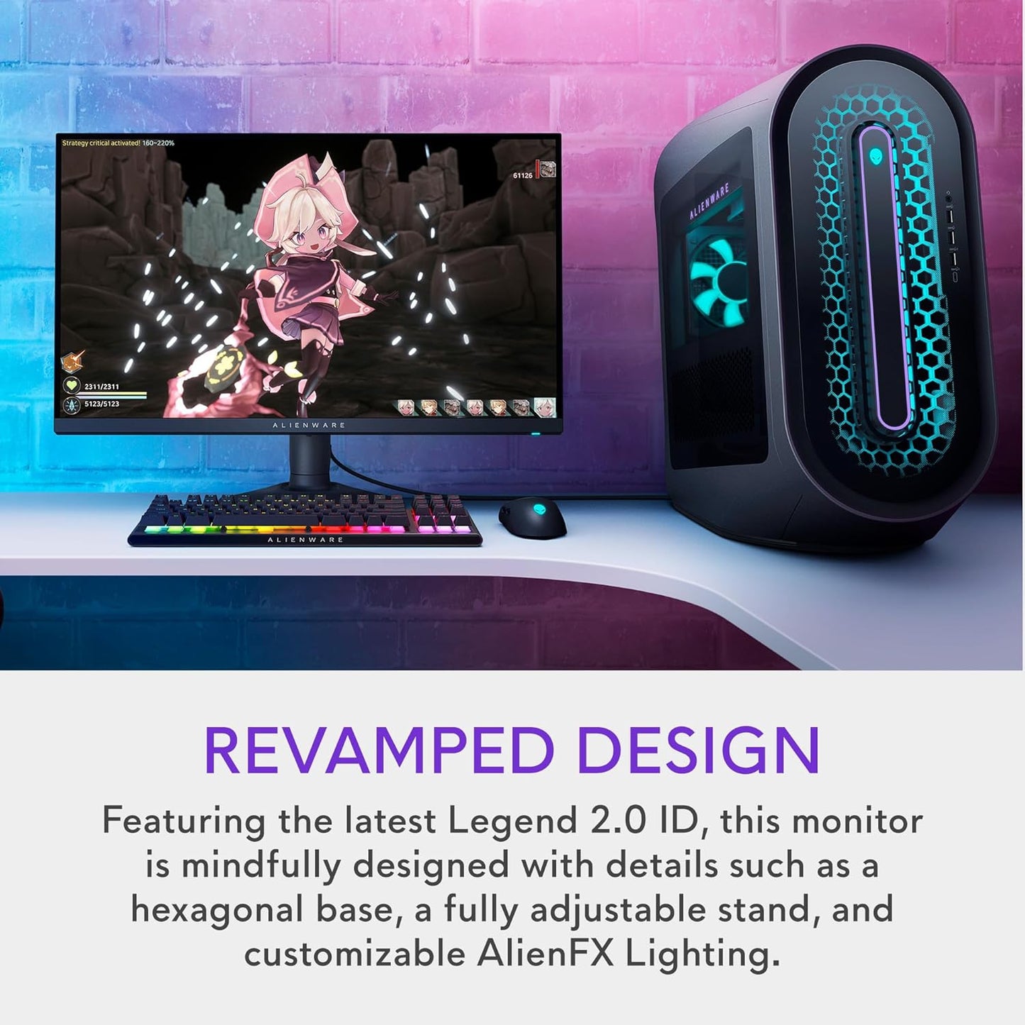 Alienware 25 Gaming Monitor AW2523HF 24.5" IPS LED Full HD (1920 × 1080) 360Hz Display - AMD FreeSync - VESA - Monitor (USB, HDMI) Height/Tilt/Swivel/Pivot Adjustability - Dark Side of The Moon